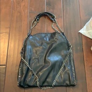 Black leather Steve Madden purse